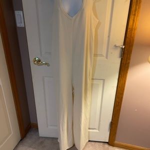 Victoria secret jumpsuit cotton cream